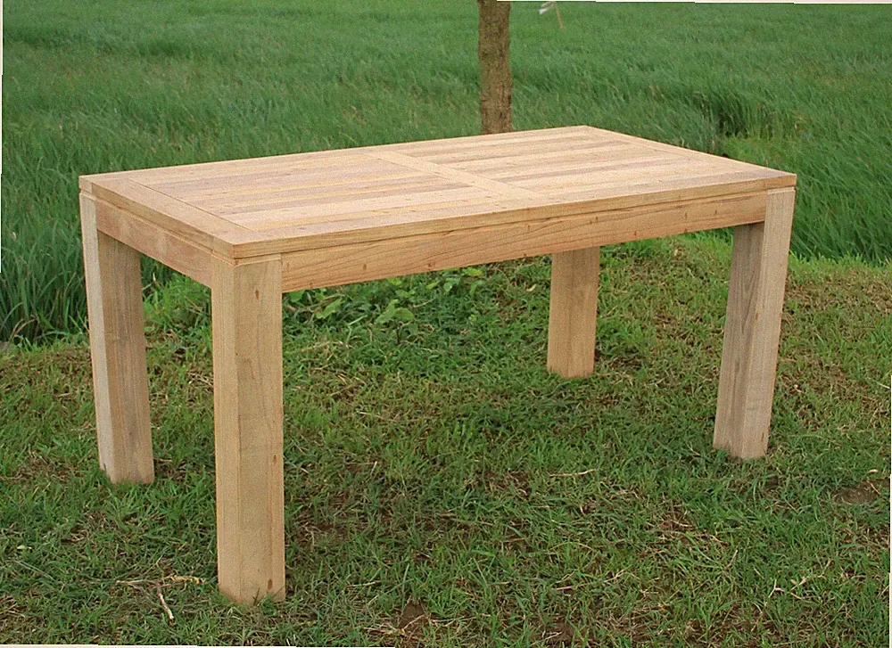 Massiver Premium Teaktisch rechteckig Gartentisch Gartenmöbel Teakmöbel 3 Größen