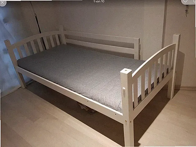 Massives Etagenbett American Style 2 in 1 inkl. Ikea Matratzen