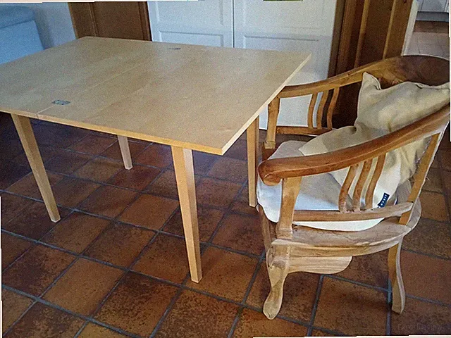 Massivholz Klapptisch Birke Ikea Jussi 62x90 bzw 90x124
