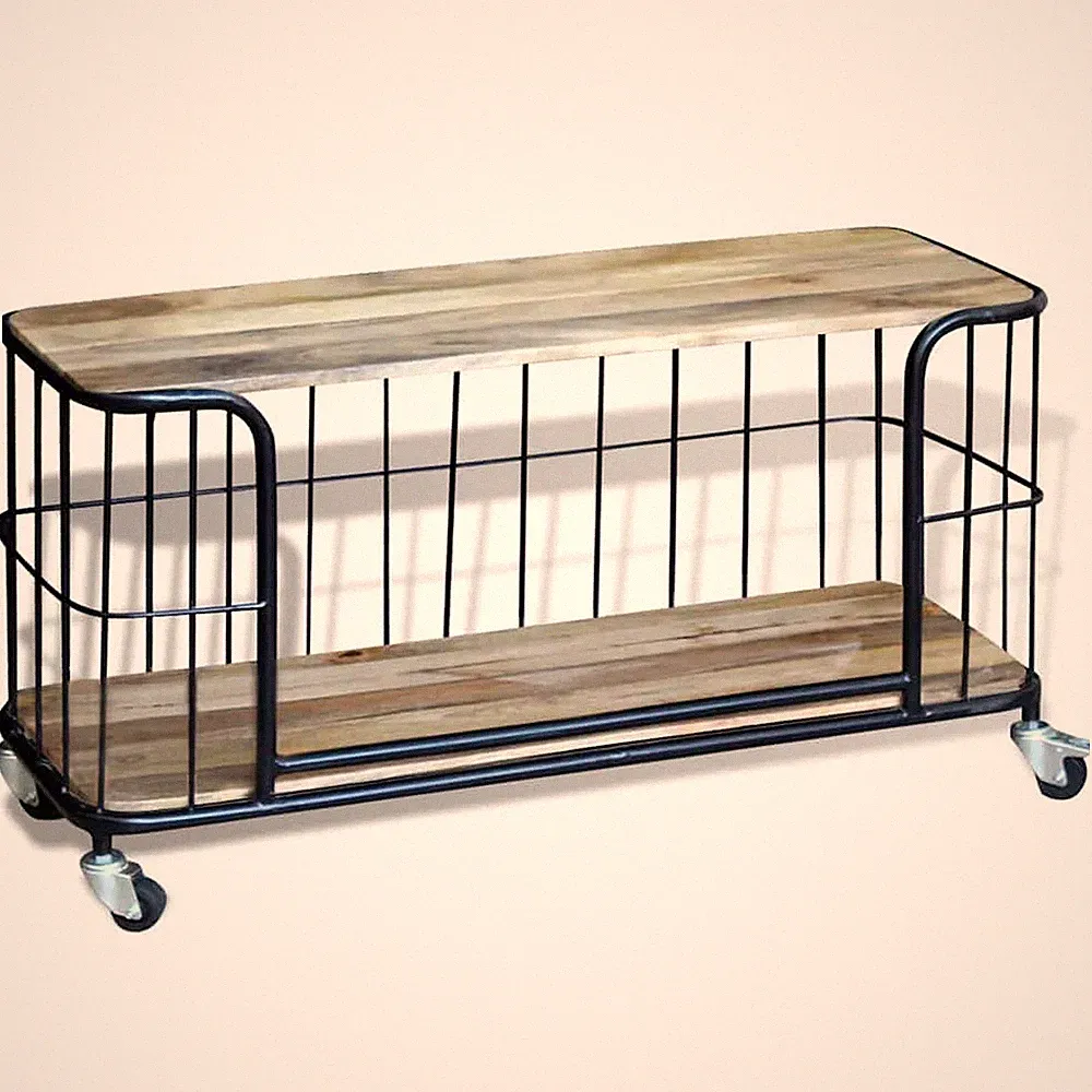 tv möbel mit rollen holz