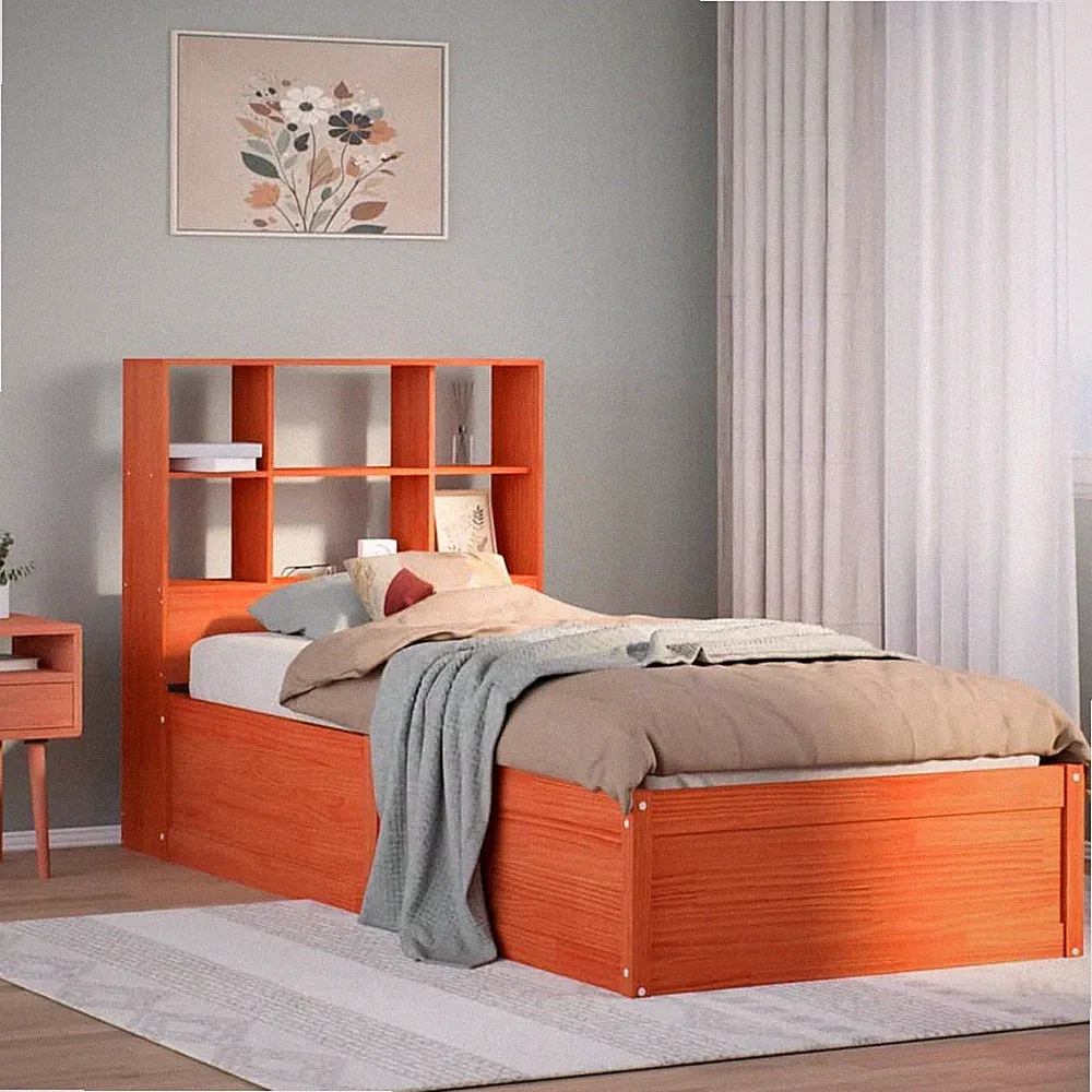 Massivholzbett Holzbett Bett Bettgestell mit Lattenrost ohne Matratze vidaXL