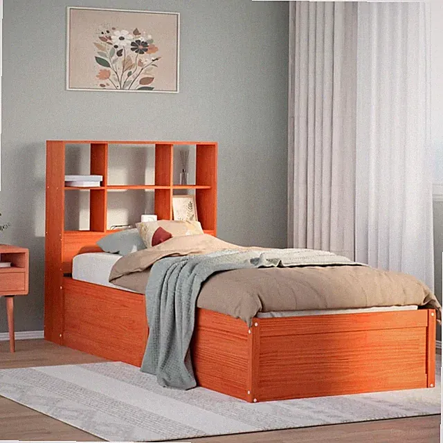 Massivholzbett Holzbett Bett Bettgestell mit Lattenrost ohne Matratze vidaXL