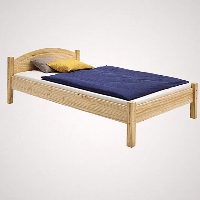 Massivholzbett Holzbett Einzelbett Doppelbett Jugendbett Kiefer versch Farben