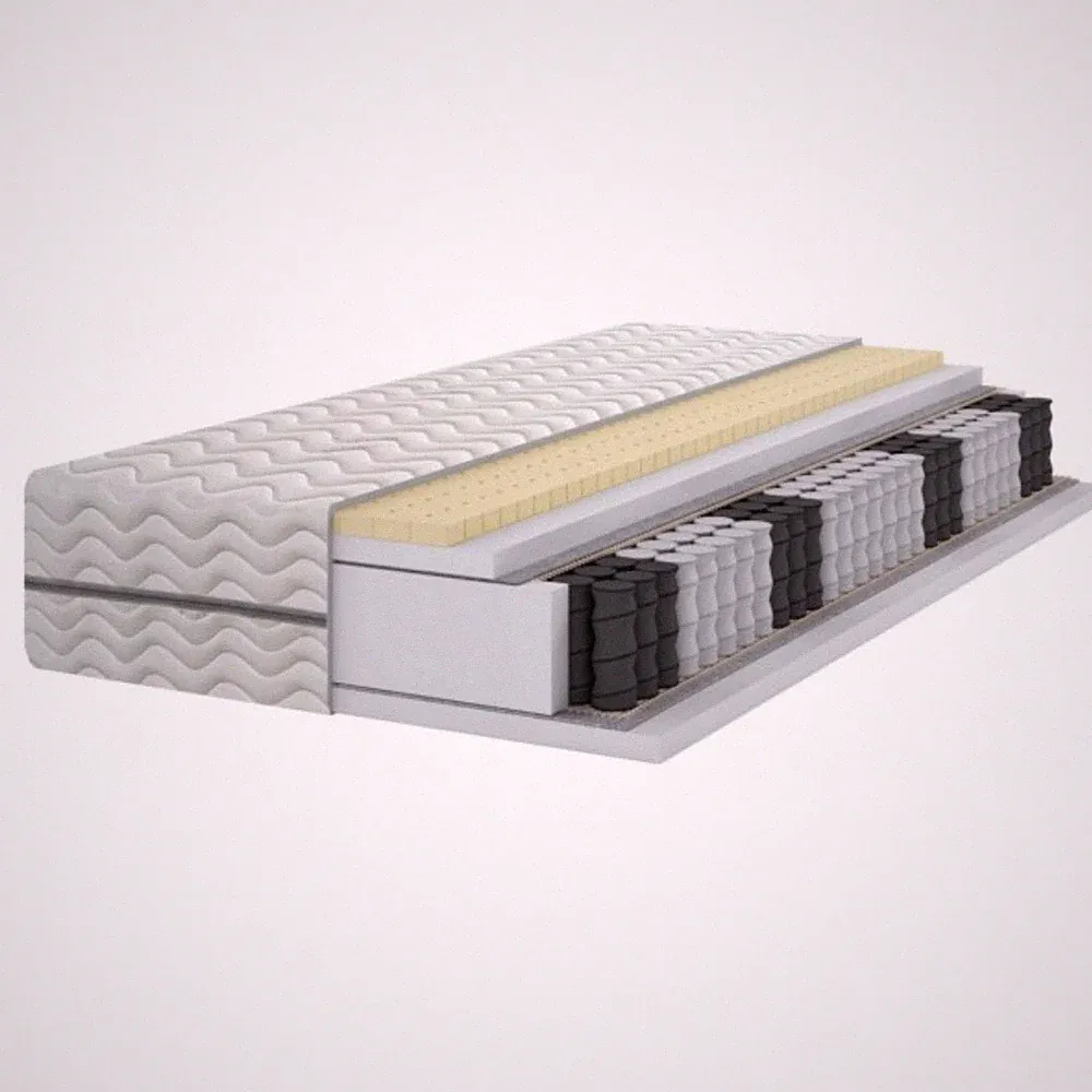 Matratze 90x200 - H3 Latex & Taschenfederkern 7-Zonen HygienePLUS komfort -21 cm