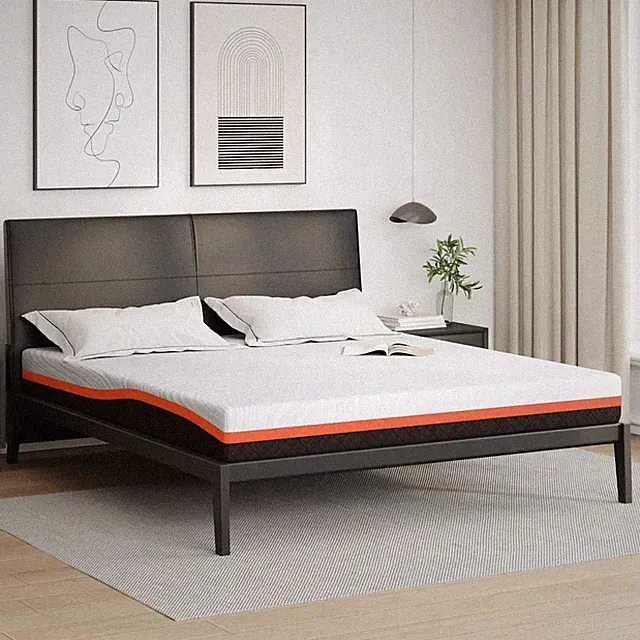 Matratze Weiß und Schwarz Jacquard-Stoff Gelmatratze Memory Foam Bett vidaXL