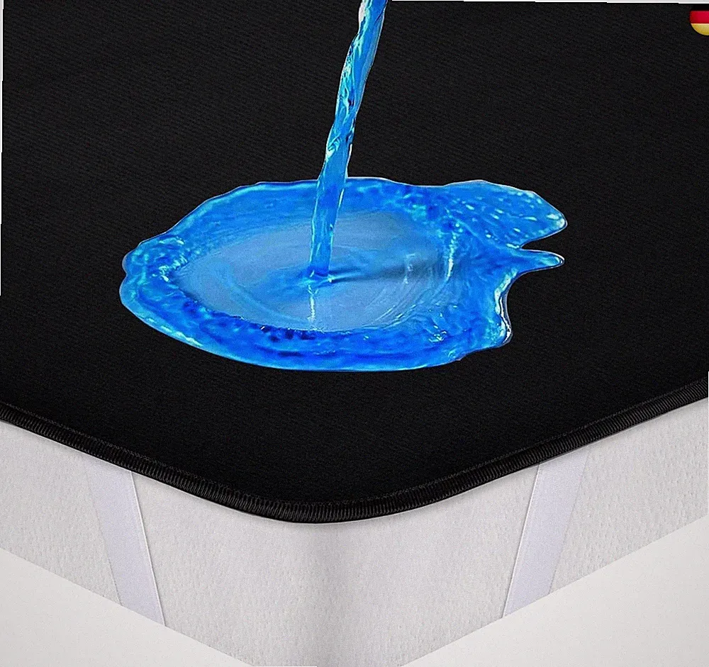Matratzenschoner 140x200 cm Wasserdicht, Schwarz inkontinenzunterlage waschbar