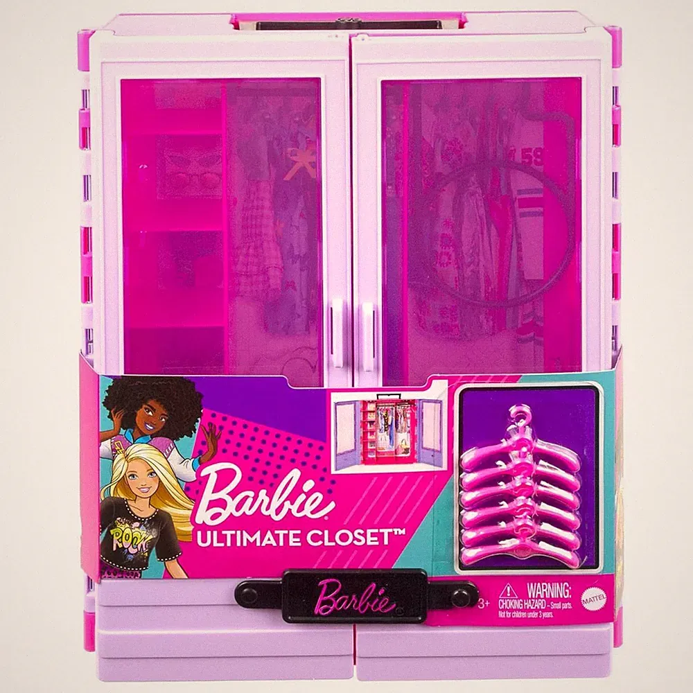 Mattel HJL65 - Barbie - Traum Kleiderschrank inkl. Kleiderbügel ohne Kleidung