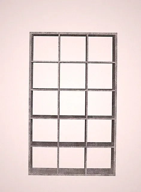Mauro Regal 3x5 Fächer, Holzwerkstoff, Betonoptik Lichtgrau, B*H*T 107,2 x 17...