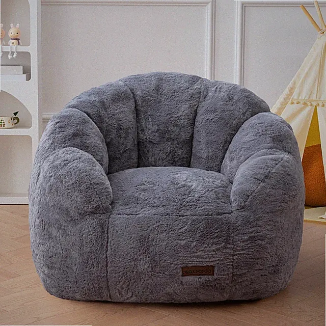 MAXYOYO Sitzsack Stuhl, Sofa in Blumenform inkl. 65*75*60, grau