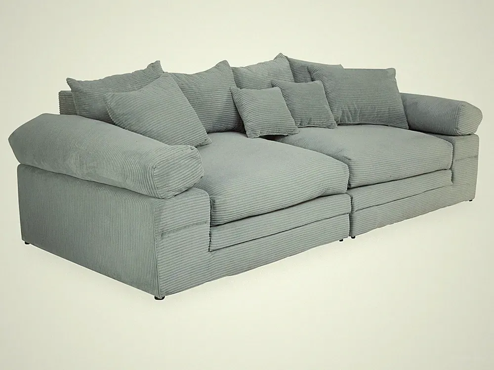 Megasofa self ALINA BHT 242x86x121 cm türkis Bigsofa Couch Riesensofa