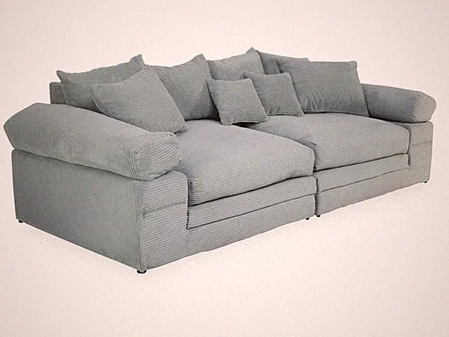 Megasofa self ALINA BHT 242x86x121 cm türkis Bigsofa Couch Riesensofa