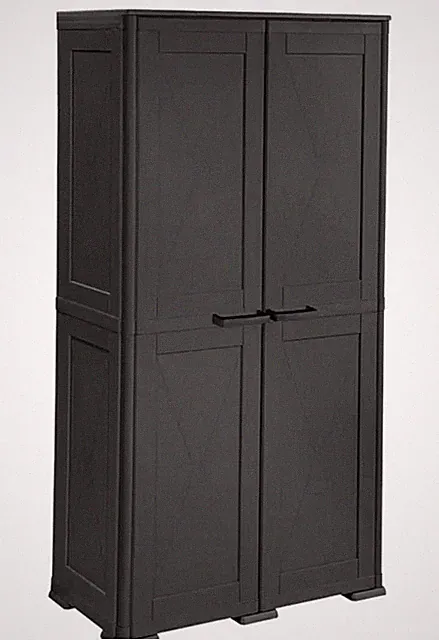 Mehrzweck Schrank Kunststoffschrank 164x79x43cm Keller Garage Außenbereich