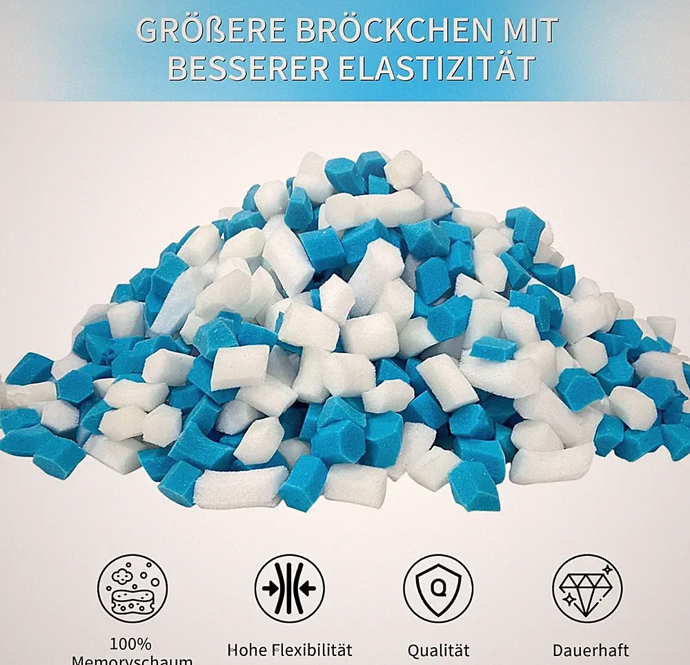 Memory Foam Füllstoff 2,2 kg für Sitzsack Stuhl
