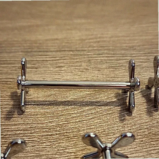 Messerbänkchen 6x silber Kreuz Messerbank Besteckablage Besteck x-form Knochen
