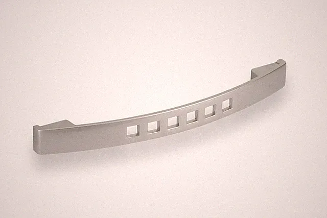 METAFRANC Möbelgriff Edelstahllook Stahl Lochabstand 128mm Länge 160mm