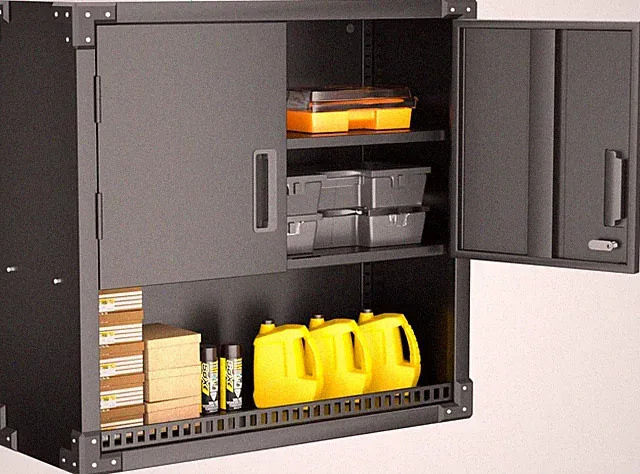 Metall Hängeschrank 120 lb Max 2 Türen 1 Schublade H