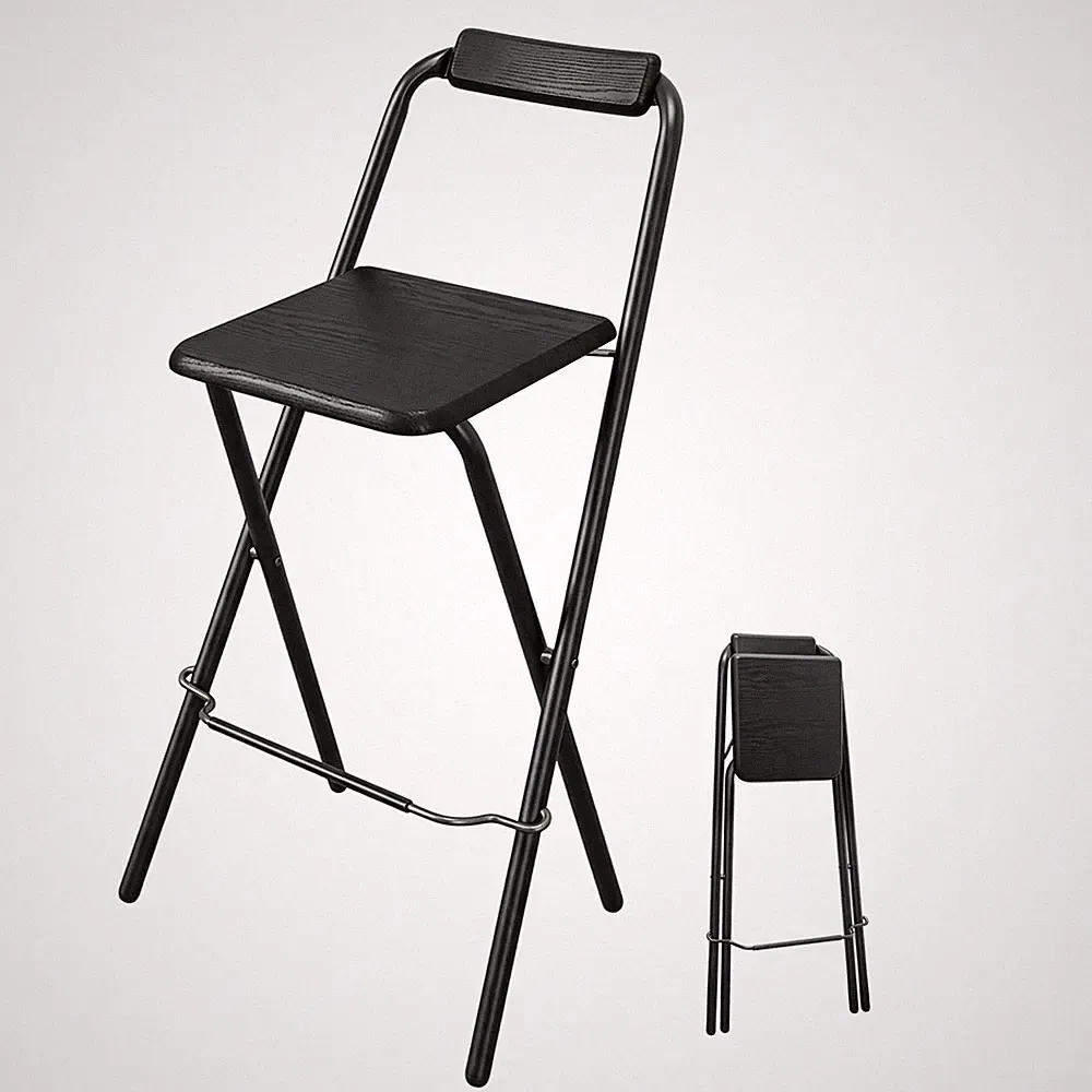 Metall Klapp Hocker bis 110 kg - 98 x 48 cm - Küchen Tresen Bar Falt Steh Stuhl