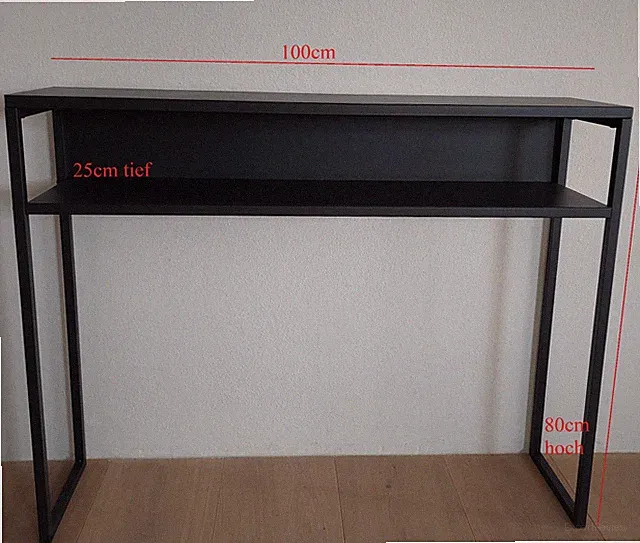 Metall Kommode schwarz