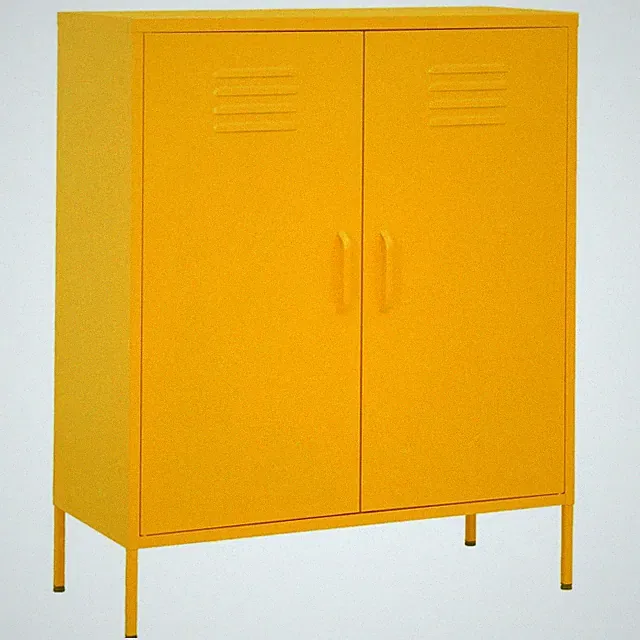 Metall Sideboard Beistellschrank Lagerschrank Kommode Anrichte 80x35x101,5 cm