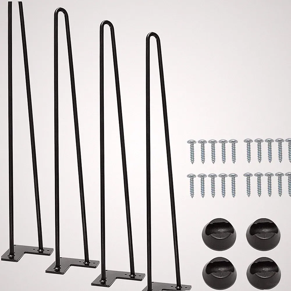 Metall Tischbeine flexible Haarnadel Beine für Couchtisch Schreibtisch 70cm