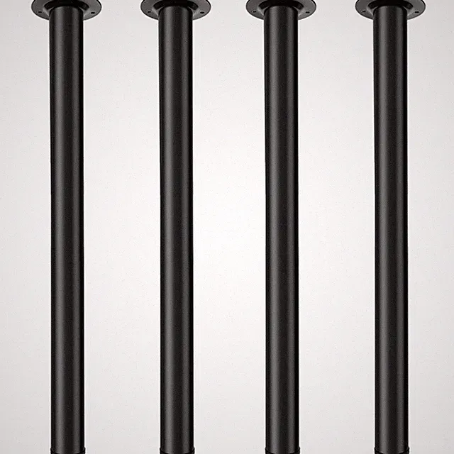 Metall Tischbeine Schwarz 60cm verstellbar Couchtisch Möbelbein 4er Set