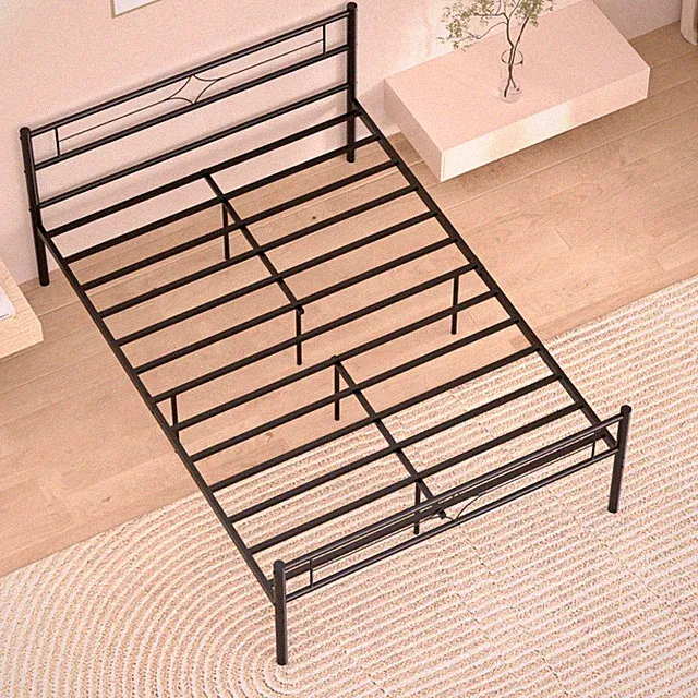 Metallbett Bettrahmen Gästebett Stabil Einzelbett Doppelbett Bettgestell