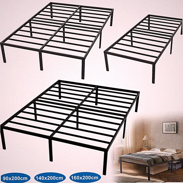 Metallrahmen Klappbett Bettrahmen 90/140/160cm Einzelbett Doppelbett Bettgestell