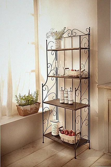 Metallregal Standregal Klappaufbau Stufenregal Treppenregal 4 Regalböden Treppe