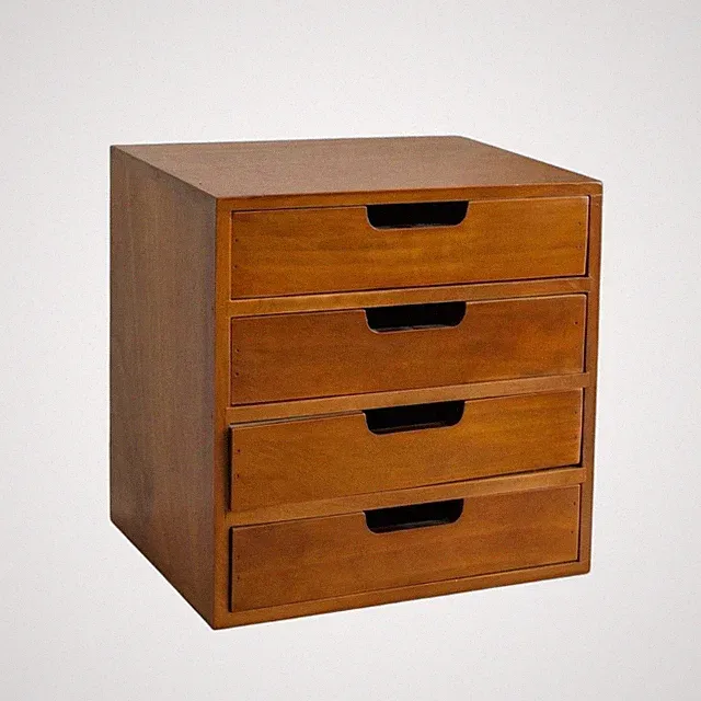 Mini-Kommode platzsparend Tischorganizer mit Schubladen stapelbar