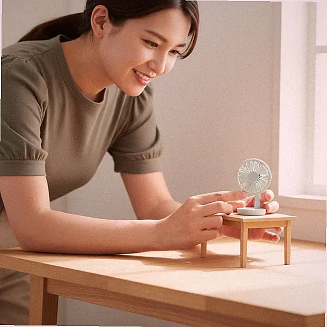 Miniatur Tischventilator Miniaturgröße Miniaturmöbel Leichtgewicht