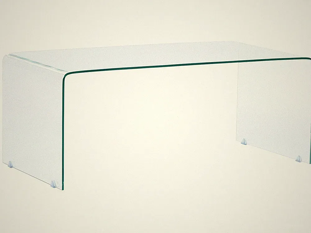 Minimalistischer Couchtisch transparent Glas Kendall