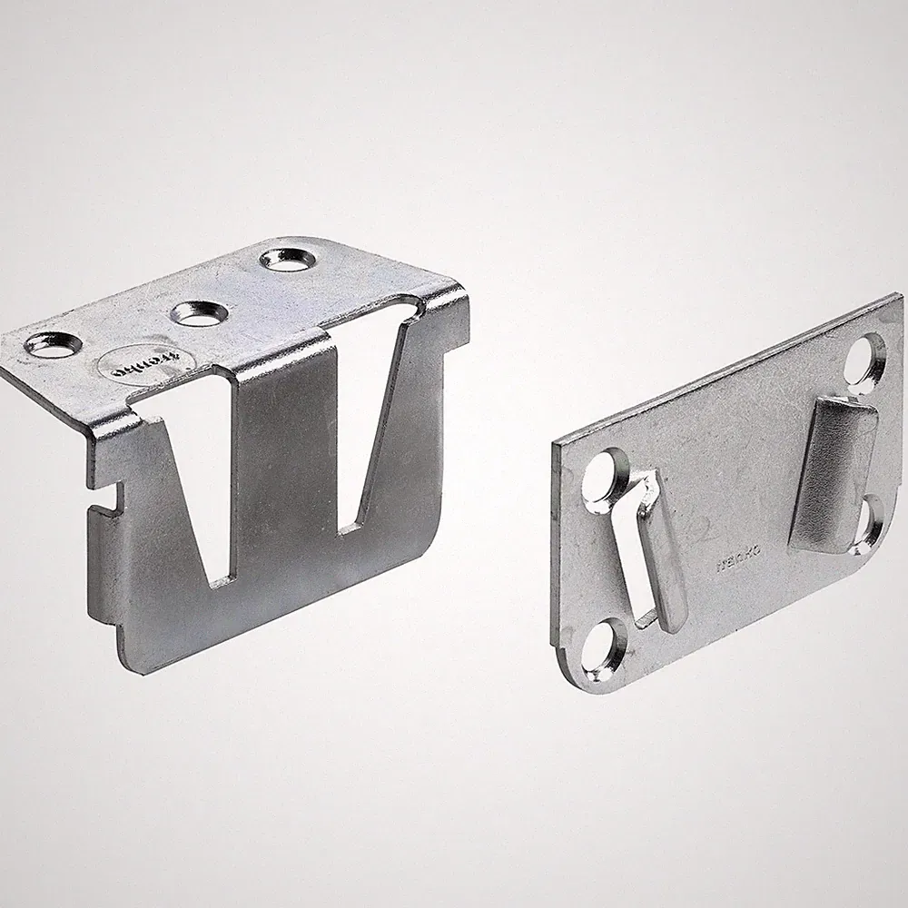 Mittelbalkenverbinder für Doppelbetten, 38,5 x 69 x 2mm, 2 Stück(Set für 1 Bett)