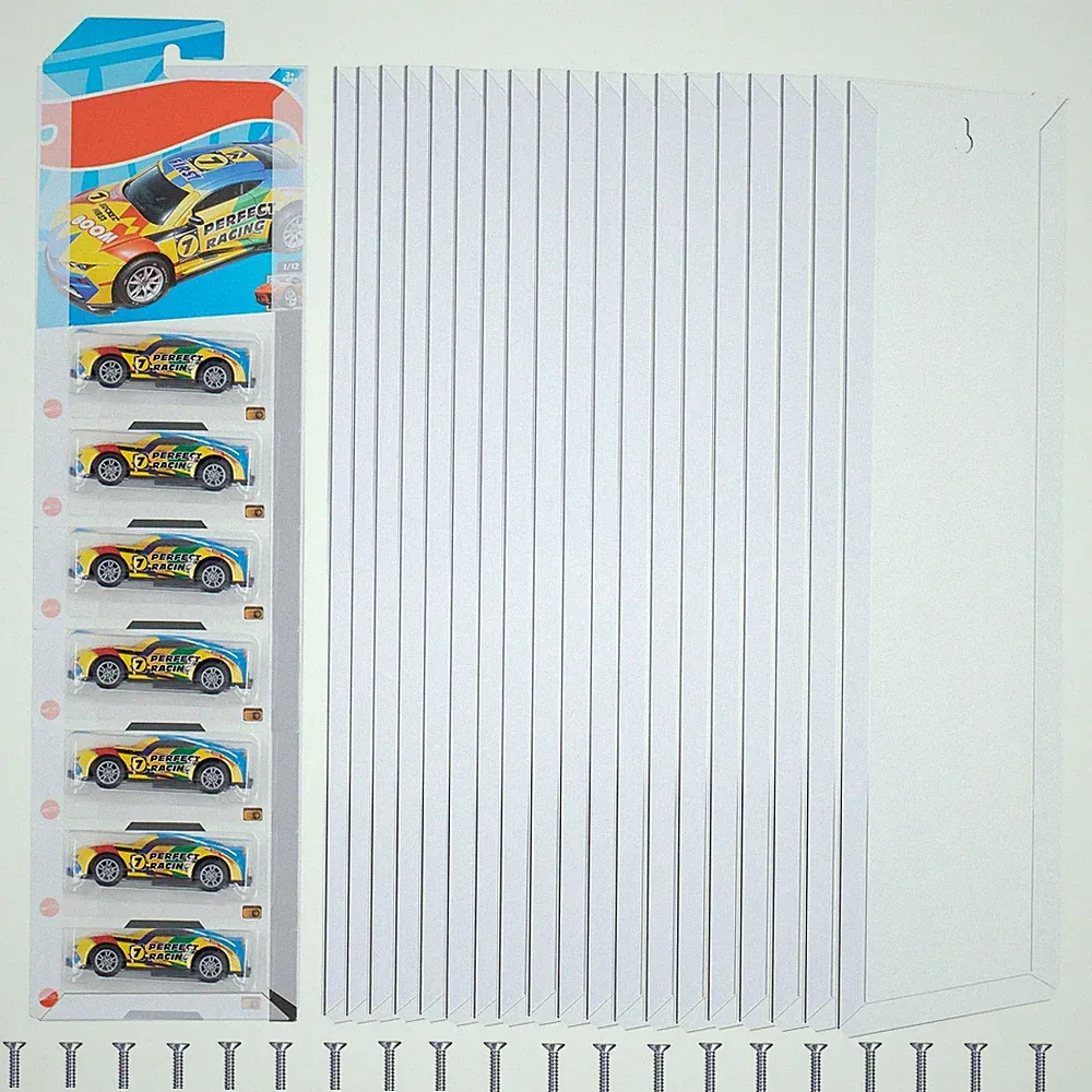 Modellauto Vitrine zur Wandmontage Aufbewahrungsregal aus Plastik Spielzeugau...