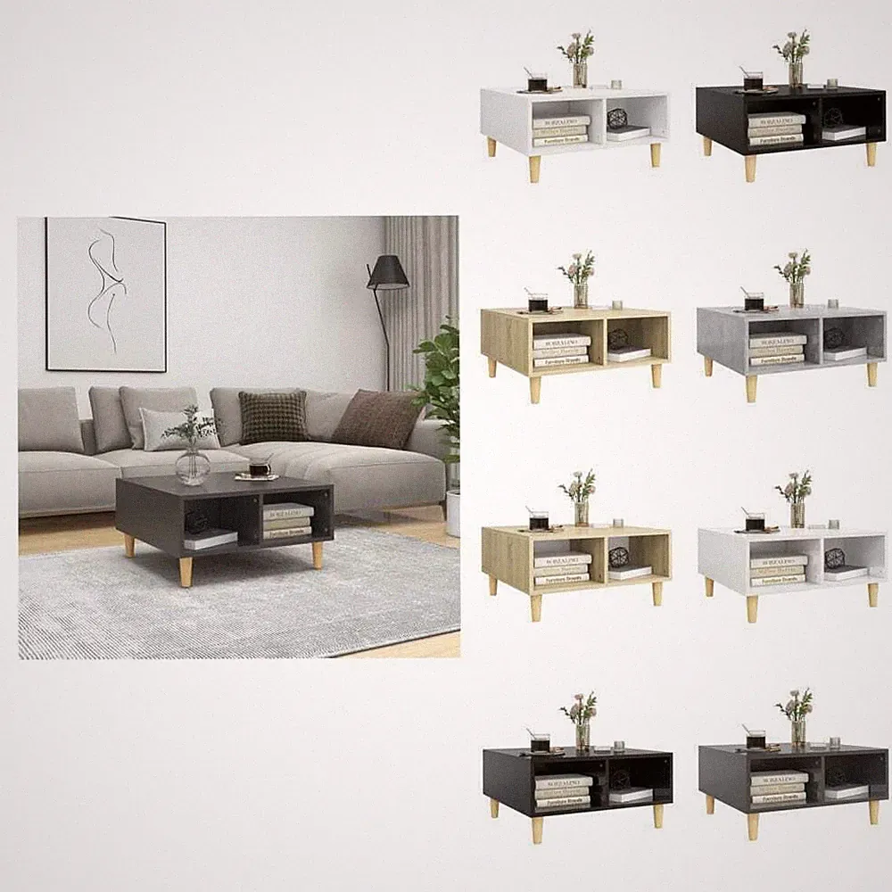 Modern Couchtisch Beistelltisch Sofatisch Wohnzimmermöbel 60x60x30 cm