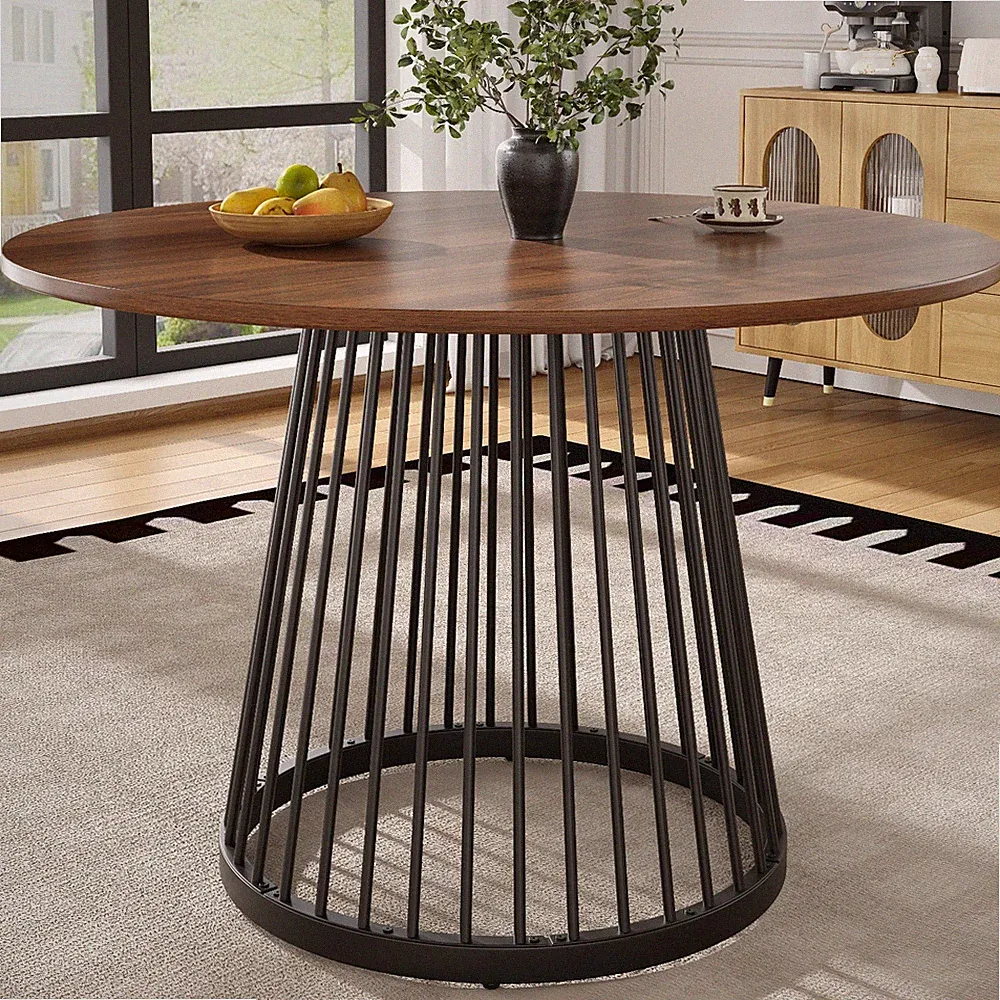Modern Esszimmertisch Esstisch rund 80CM Küche Tisch Küchentisch Restaurant Holz