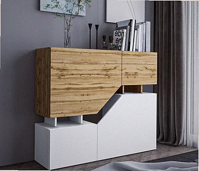 Modern Kommode Martynika mit Türen Sideboard Stilvoll Farbauswahl Wohnzimmer M24