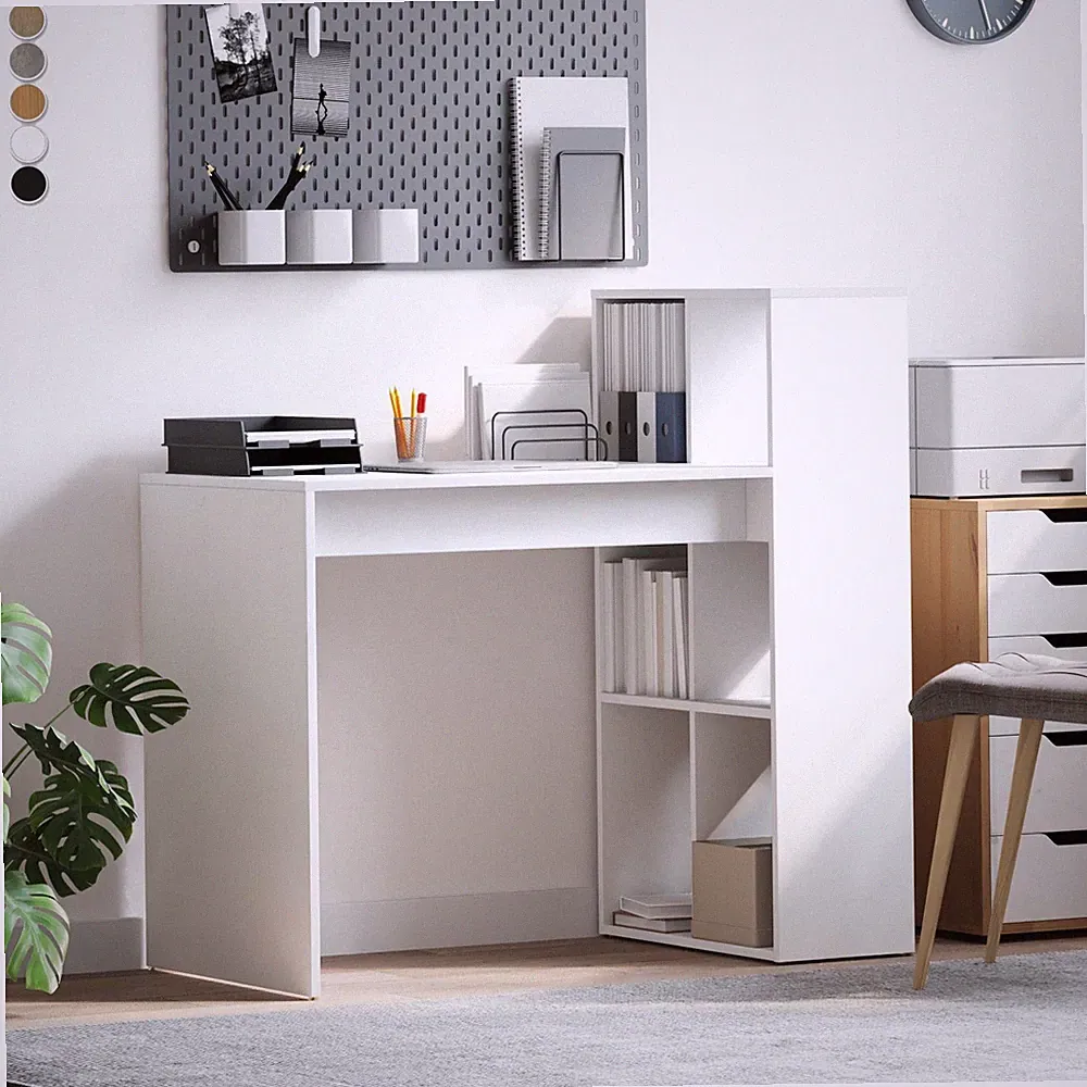 Modern Schreibtisch mit Stauraum Computertisch PC Tisch Bürotisch Arbeitstisch