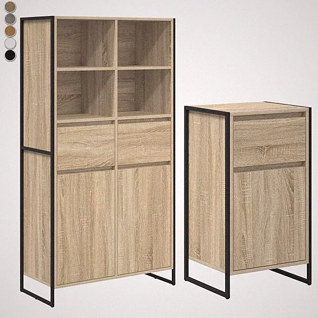 Modern Sideboard Kommode Anrichte Schrank Aufbewahrungsschrank Beistellschrank