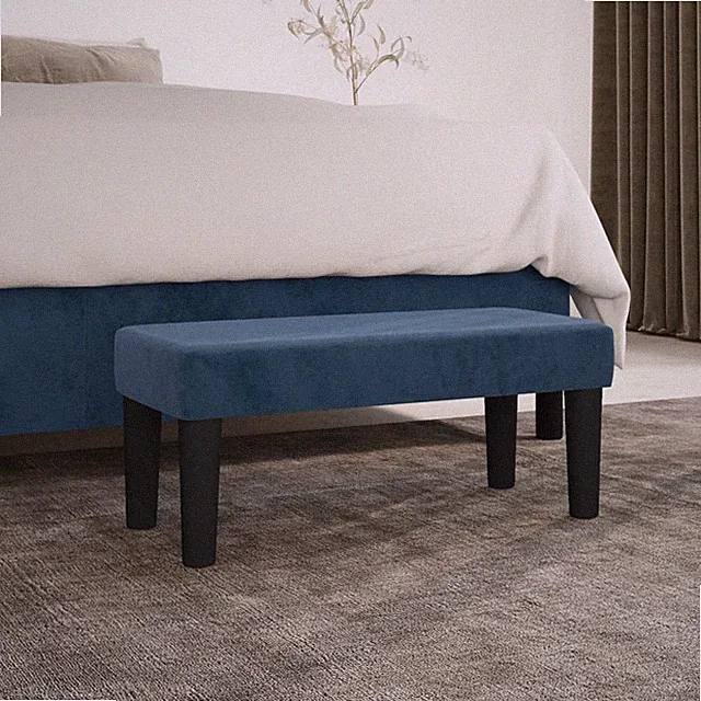 Modern Sitzbank Samt Bank Polsterbank Schlafzimmer Bettbank Flurbank Fußhocker