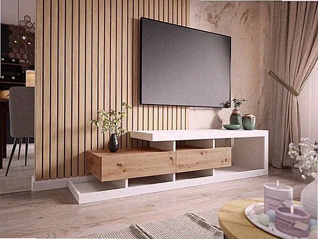 Modern TV-Lowboard Neresko TV-Schrank TV-Möbel RTV-Schrank Mediaschrank M24