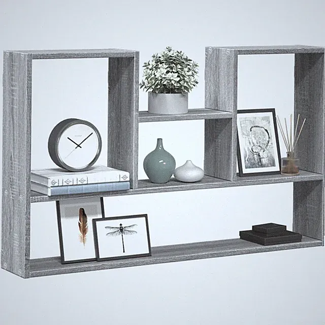Modern Wandregal Bücherregal Hängeregal mit Stauraum Schweberegal Wandboard