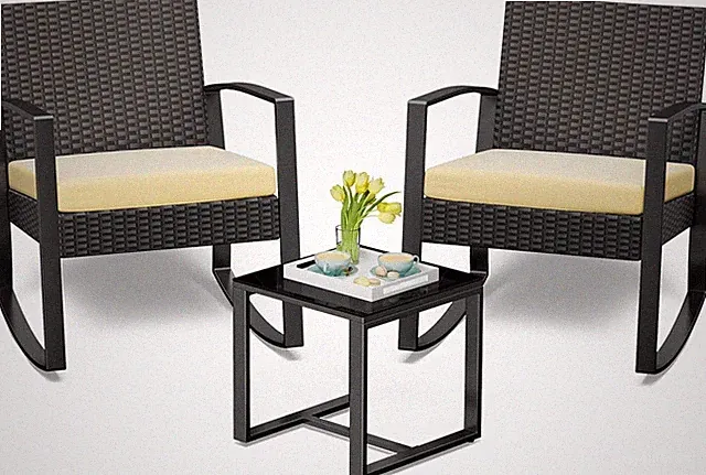 Moderne Gartenmöbel Set für Balkon & Terrasse - 2 Personen