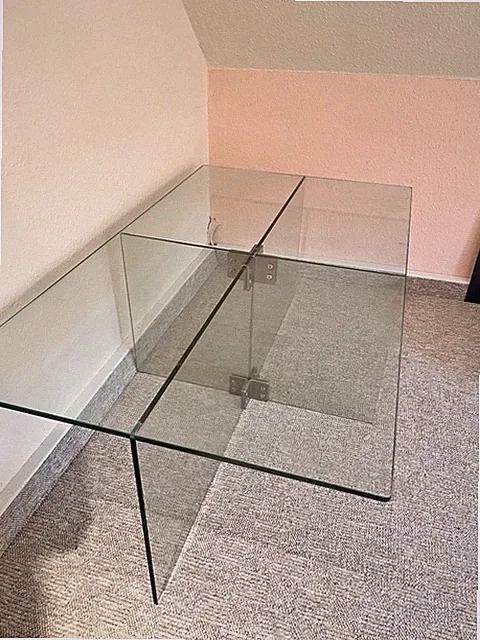 Moderner Glas Couchtisch 107x61x40,5 cm – minimalistisch & elegant