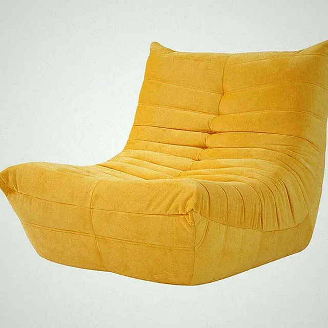 Moderner Sitzsack Faulenzersofa Wildleder Liegesessel 85x80x84 cm Sitzsackstuhl
