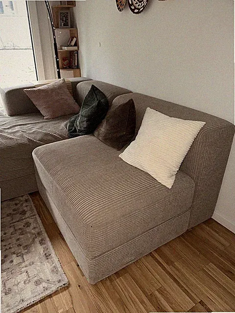 Modulares IKEA JÄTTEBO Sofa In Der Farbe Samsala Graubeige. Top Zustand