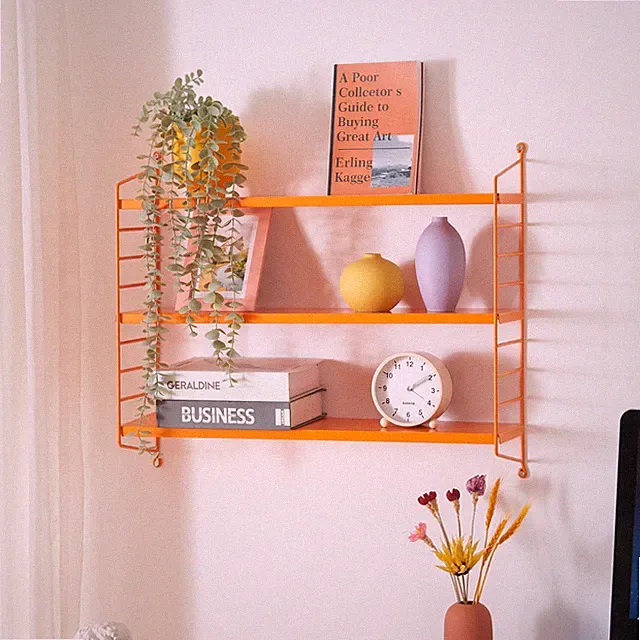 Modulares Wandregal Strängnäs Orange [en.casa]