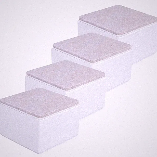 Möbel Erhöhungen Karbonstahl Weiß Betten Sofas 4 Stück 5 cm Hoch
