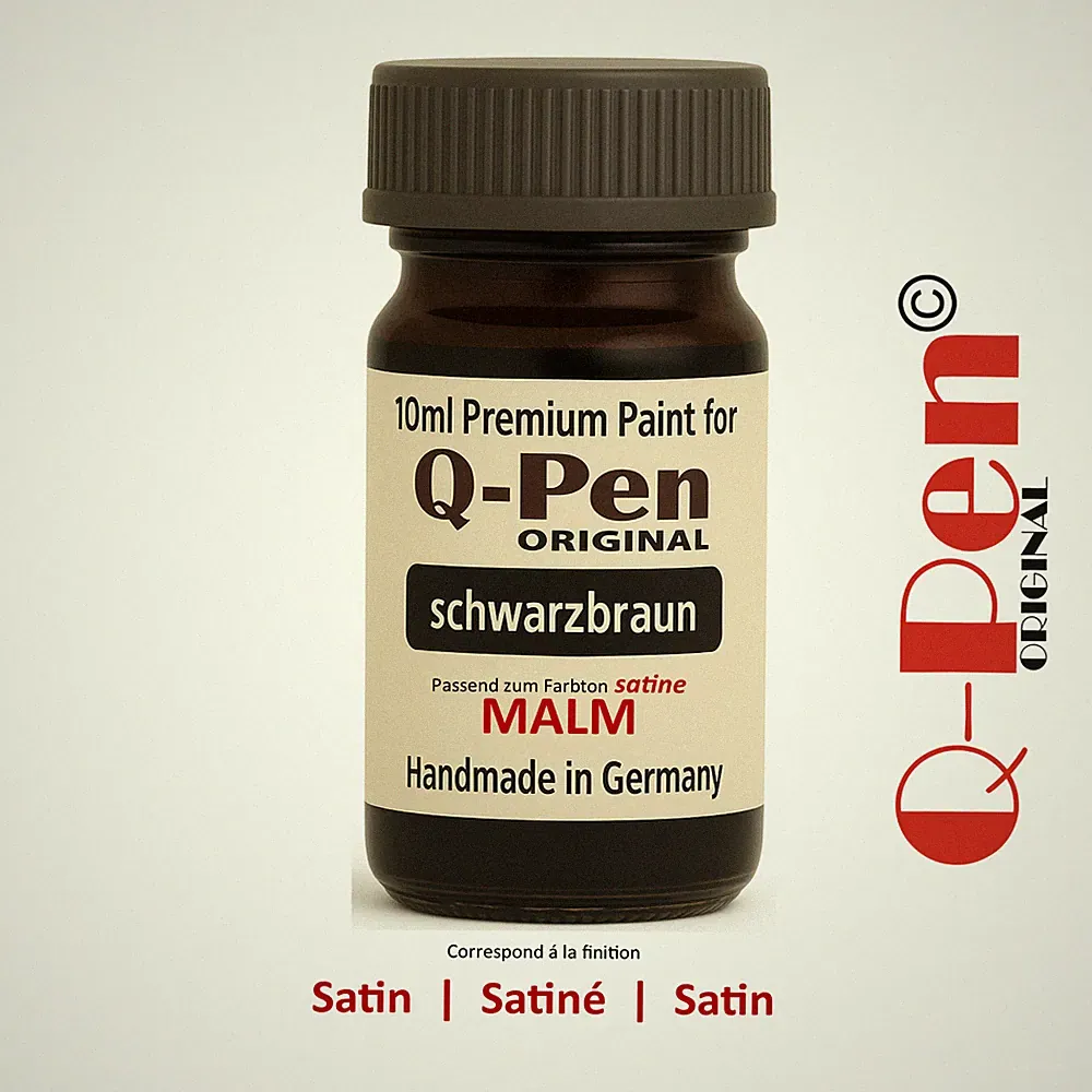 Möbel Lackstift passend für MALM schwarzbraun Reparatur Lack 10 ml