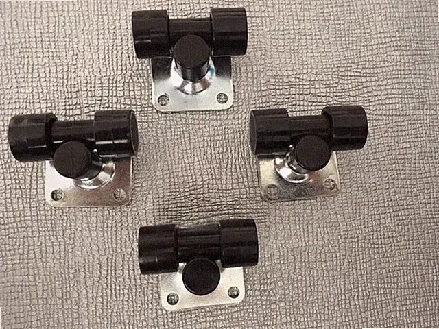 Möbel- Rollen 20 mm klein 4 Stück Superflach 25-30 Kg pro Doppelrolle 360 Grad