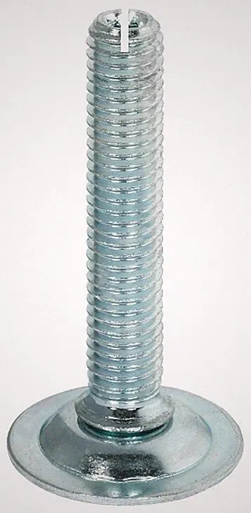 Möbel Sockel-Verstellschraube Länge 100 mm und Anschraubplatte 60x20 mm